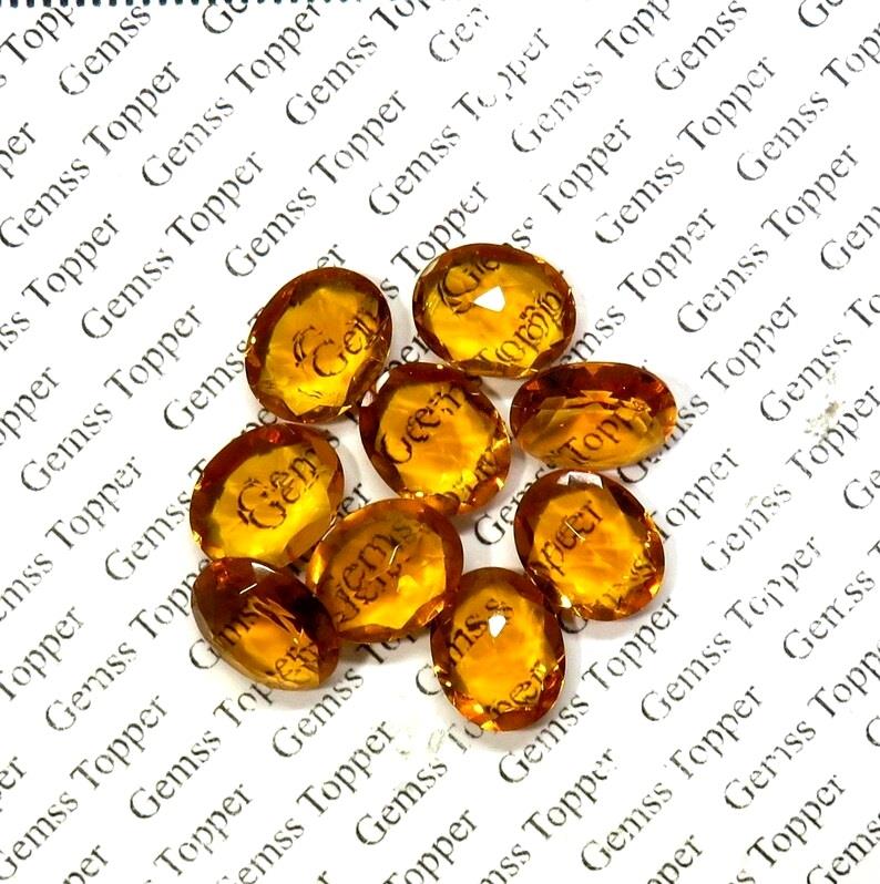 Citrine 8x10 mm Oval Faceted